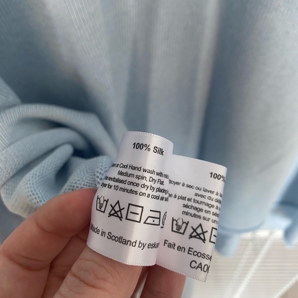 Eskandar Blue Pullover Sweater One size - Picture 9 of 9